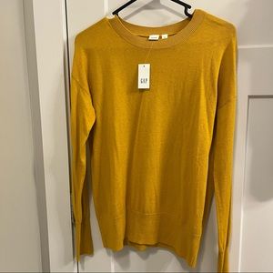 NWT GAP Yellow Sweater Size S
